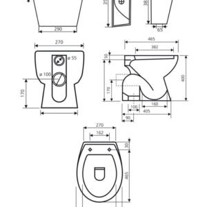 ŠOLJA WC VIKTORIJA DJEČIJA SIMPLON+DASKA