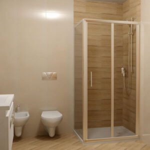 VRATA ZA KABINU PTK 90x90x190cm  S131A BRAON STAKLO