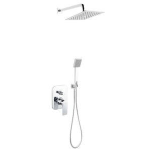 USPONSKI TUŠ ALGEO SQUARE+ČESMA PODŽBUKNA-BAQ7P-SET1-S
