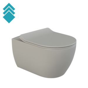 ŠOLJA WC CITY VISEĆA RIMLESS GRAY MATTE