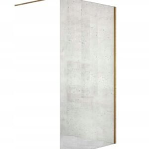 TUŠ STIJENA VELIO 100x200cm SATIN ZLATNA PS 8mm-D-0191B