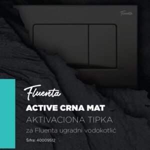 TIPKA ACTIVE CRNA MAT PEŠTAN