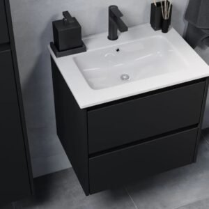 ORMARIĆ VIRGO 80cm CRNE RUČKE-S4019-006
