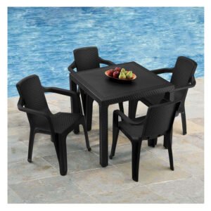 STOLICA VENECIJA 891.1 BLACK PP PLASTIC 58x61.5x80cm