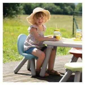 STOLICA BABY NO BACK D902 BLUE PP PLASTIC 29x29x44.7cm