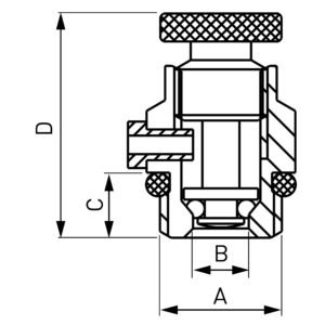 ODZRAČNI VENTIL SA KLJUČ.1/2" MEHANIČKI-O18Y