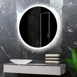 LED OGLEDALO LUNA SILVER Z0L4 600x600x35mm