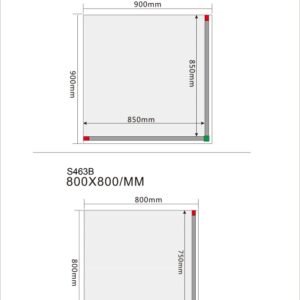S463A 90x90x185cm SM 5mm VRATA
