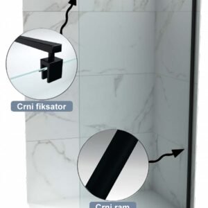 S465F 100x80x190cm ST 5mm FIKSNO STAKLO
