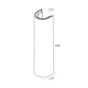 STUB BELLA 350x400x1500mm