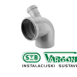 KOLJENO PVC 110/50+PRIKLJ.LIJEVI-VARGON