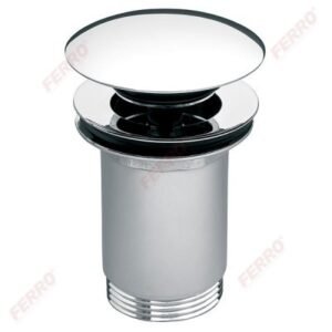 PILETA NIKLOVANA 5/4" KLIK-KLAK OKRUGLA ROTONDO CRNA-S285-BL-B