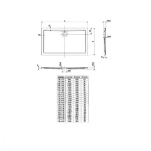 KADA TESO 120x80/O PK R55 DESNA TUŠ