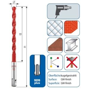 BURGIJA SDS PLUS 6x160mm PROFI MUTICUT ALPEN
