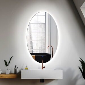 LED OGLEDALO LUNA OVAL 1000x500x35mm